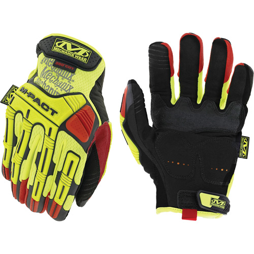 Gants antichocs haute visibilit&eacute; D4-360 M-Pact, 8, Paume en Synth&eacute;tique, Poignet Boucle et crochet Ontario Packaging