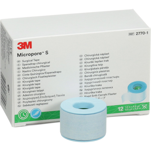 Ruban chirurgical Micropore S, Non m&eacute;dical, 16-1/2' lo x 1" la Ontario Packaging