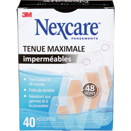 Nexcare Max-Hold Waterproof Bandages, Assorted, Plastic, Sterile Ontario Packaging
