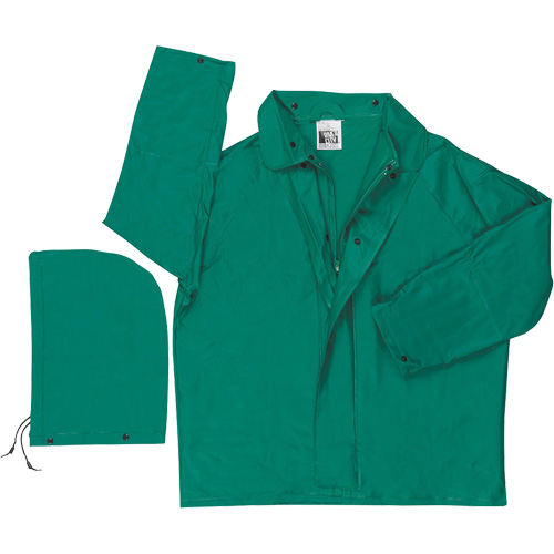Imperm&eacute;able avec limite dinflammabilit&eacute; Dominator, Polyester/PVC, Grand, Vert Ontario Packaging