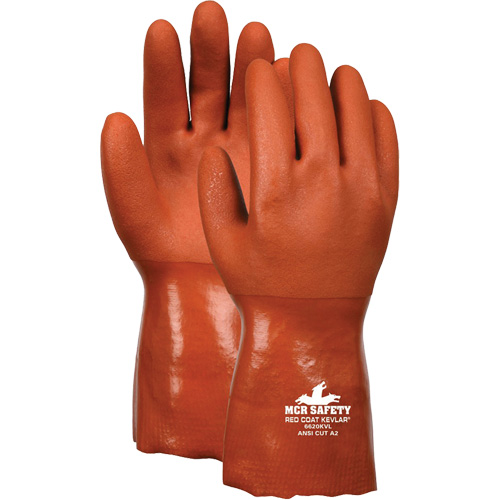Redcoat Cut Resistant Gloves, Size 3X-Large, PVC Coated, Kevlar&reg; Shell, ASTM ANSI Level A2/EN 388 Level 3 Ontario Packaging