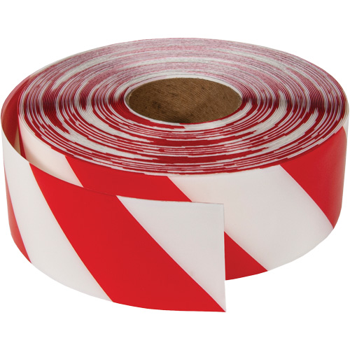 ArmorStripe&reg; Ultra Durable Floor Tape, 3" x 100', PVC, Red and White Ontario Packaging