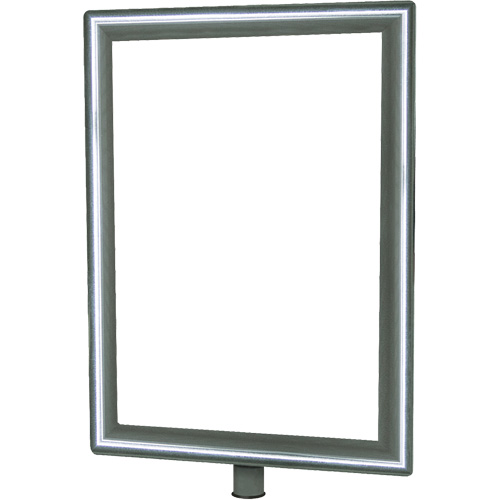 Heavy-Duty Vertical Sign Holder for Classic Posts, Polished Chrome Ontario Packaging