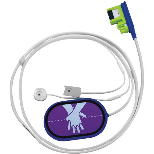 Fils coupl&eacute;s d'&eacute;l&eacute;ctrodes de formation RCR Uni-Padz, Zoll AED 3 Pour, Non m&eacute;dical Ontario Packaging