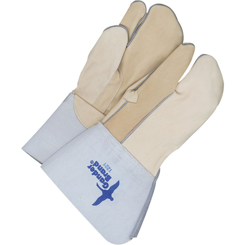 Gants &agrave; trois doigts en cuir, Cuir fleur de vache, Taille 9 Ontario Packaging