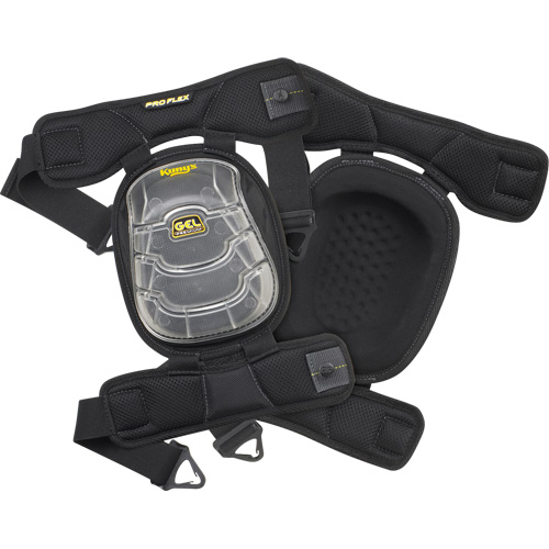 Gel-Tek Stabili-Cap Articulated Kneepads, Buckle Style, Plastic Caps, Gel Pads Ontario Packaging