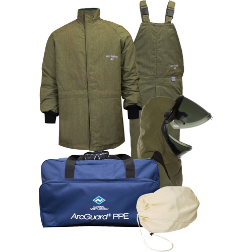Arcguard Revolite 2XL Arc Flash Suit Kit with Lift Front Hood, 40 cal/cm² Ontario Packaging