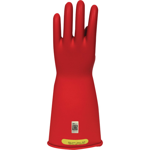 Arcguard Rubber Voltage Gloves, Size 8, 10" L Ontario Packaging