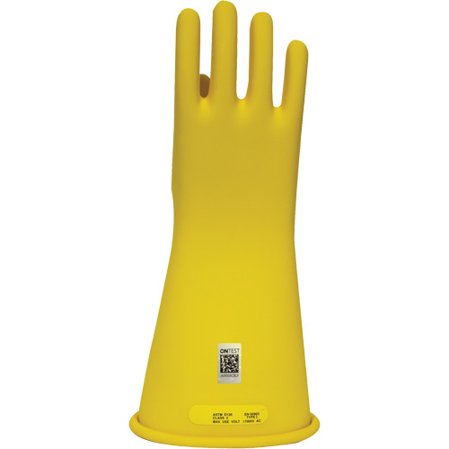 Gants en caoutchouc pour travaux &eacute;lectriques Arcguard, Taille 8, 10" lo Ontario Packaging