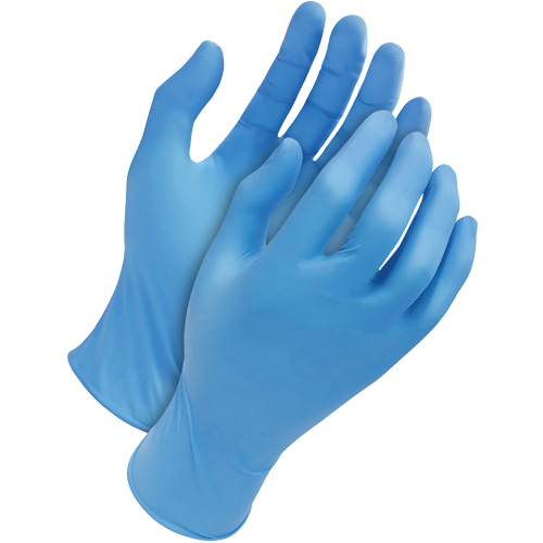 Gants jetables classiques, Moyen, Nitrile, 4 mils, Sans poudre, Bleu Ontario Packaging