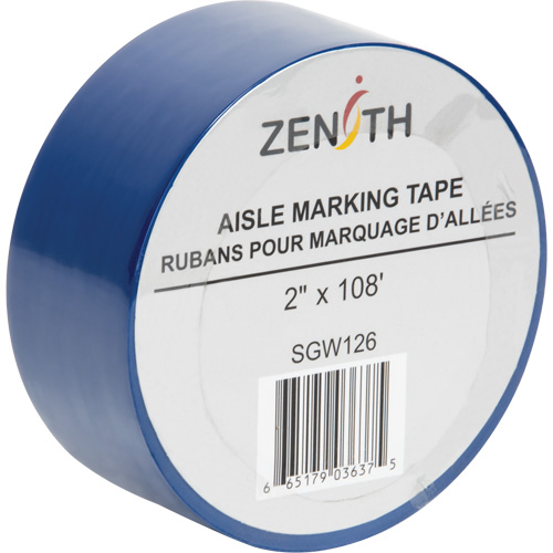Aisle Marking Tape, 2" x 108', PVC, Blue Ontario Packaging