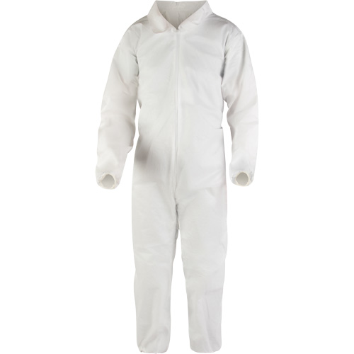 Premium Coveralls, Large, White, Microporous Ontario Packaging