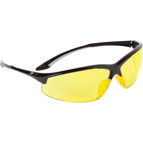 Dynamic Hummingbird Semi-Rimless Safety Glasses, Amber Lens, Anti-Fog, ANSI Z87+/Meets/Exceeds CSA Z94.3 Ontario Packaging
