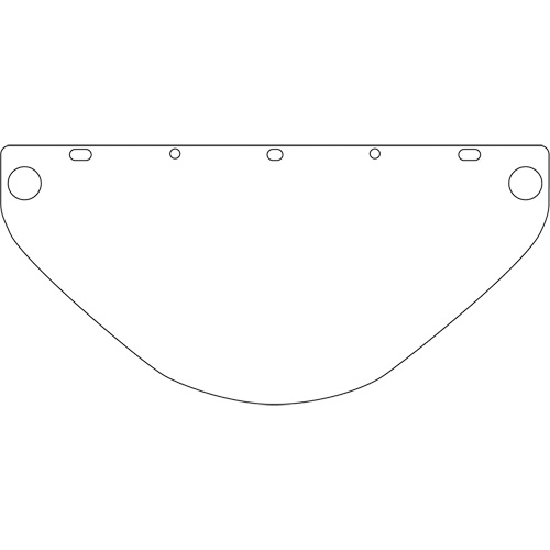 Visi&egrave;re de s&eacute;curit&eacute; universelle Dynamic, Polycarbonate, Teinte Transparent Ontario Packaging