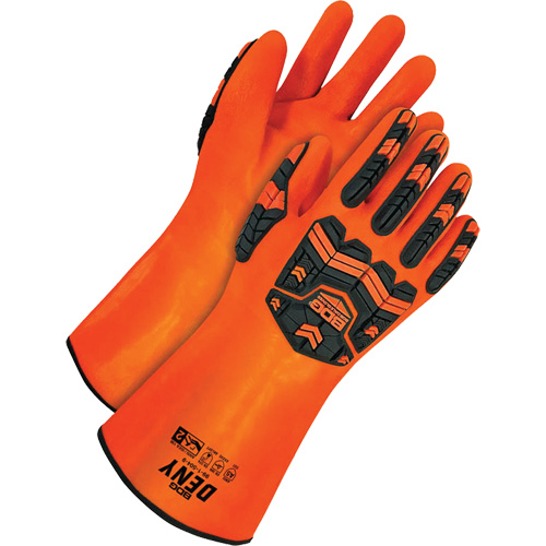 Deny Chemical Resistant Gloves, Size 9, 14" L, PVC, Terry Cloth Inner Lining Ontario Packaging