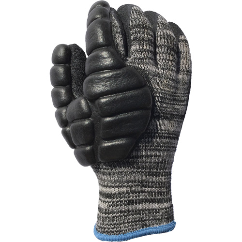 Gants antichocs enduits pour le martelage, 8/Moyen, Paume en Synth&eacute;tique, Poignet &eacute;lastique Ontario Packaging