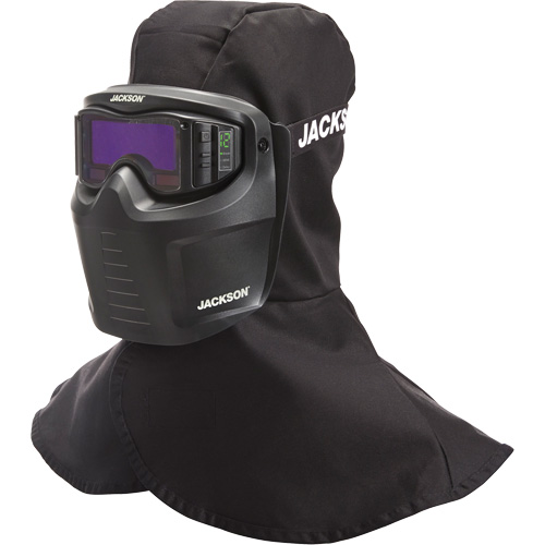 Rebel ADF Welding Mask, 3.5" L x 1.3" W View Area, 3/5-12 Shade Range, Black Ontario Packaging
