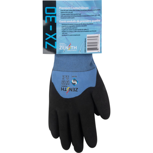 Gants enduits ZX-30° de premi&egrave;re qualit&eacute;, Moyen, R&ecirc;vetement Mousse de PVC, Calibre 15, Enveloppe en Nylon Ontario Packaging
