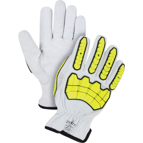 Impact & Cut Resistant Gloves, Small, Goatskin Palm, Driver Cuff Ontario Packaging