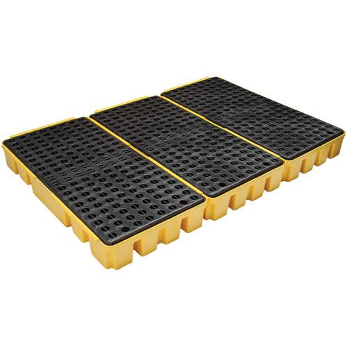 Palette &agrave; profil bas pour contr&ocirc;le des d&eacute;versements, Capacit&eacute; de d&eacute;versement 76.5 gal. US, 72" x 49" x 6,5" Ontario Packaging