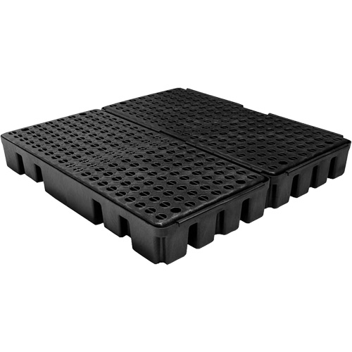 Black Diamond Low Profile Spill Pallet, 51 US gal. Spill Capacity, 49" x 48" x 6.5" Ontario Packaging