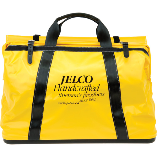 Sac de transport avec rev&ecirc;tement en vinyle, Nylon, Noir/Jaune Ontario Packaging