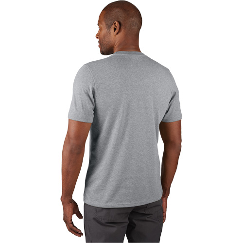 Hybrid Work Tee Shirt, Men's, Small, Grey Ontario Packaging
