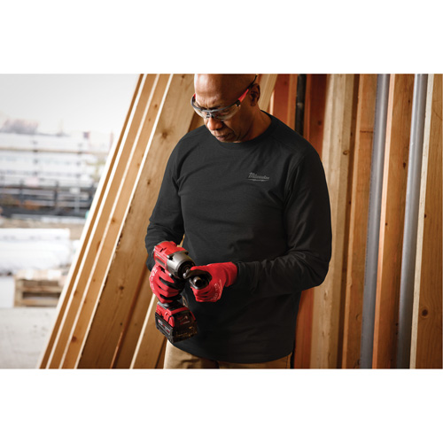 Hybrid Work Tee Shirt, Men's, Small, Black Ontario Packaging