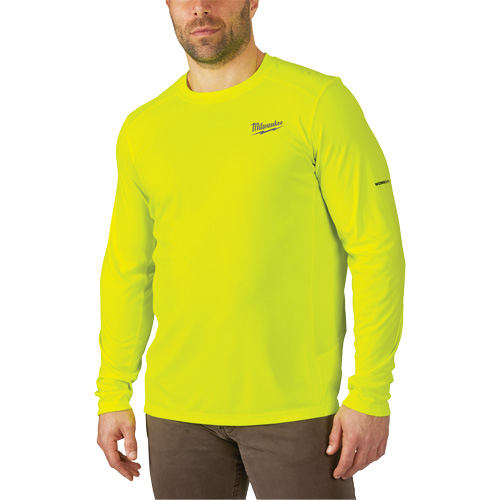 Workskin Lightweight High Visibility Shirt, Men's, Small, Yellow Ontario Packaging