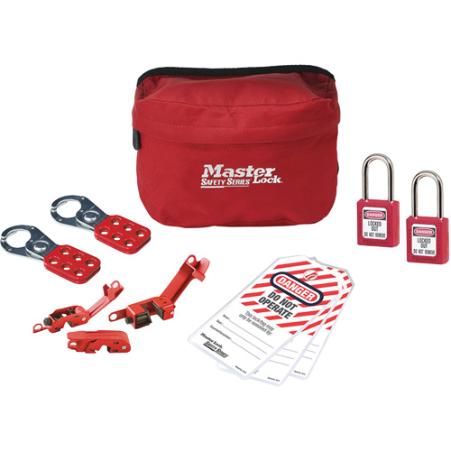 Trousse de cadenassage avec serrures en thermoplastique Zenex, Ensemble &eacute;lectrique, 11 composants compris Ontario Packaging