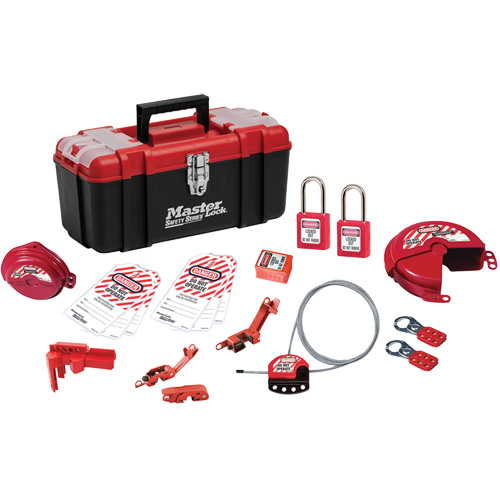 Basic Lockout Kit with Zenex Thermoplastic Locks, Electrical/Valve Kit, 19 Components Ontario Packaging