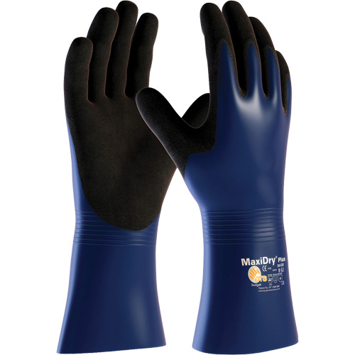 ATG MaxiDry&reg; Plus Chemical & Cut Resistant Gloves, Large, Nitrile Coating, Nylon/Elastane Shell Ontario Packaging