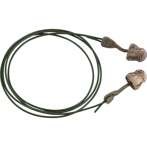 Glide&reg; Camo Foam No-Roll Twist-In Earplugs, Bulk - Box, Corded Ontario Packaging