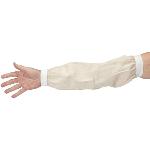 Sleeves, 18", Cotton, White Ontario Packaging