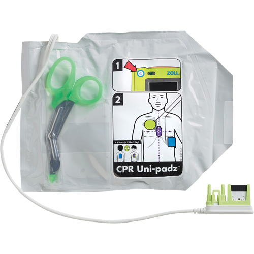 CPR Uni-Padz Adult & Pediatric Electrodes, Zoll AED 3 For, Class 4 Ontario Packaging