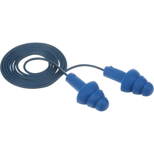 Bouchons d'oreilles pr&eacute;moul&eacute;s E-A-R Ultrafit , Avec cordon, Taille unique, Vrac - Sac en poly, NRR dB NRR 25 dB Ontario Packaging