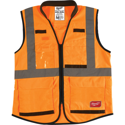Veste de s&eacute;curit&eacute; haute performance, Orange haute visibilit&eacute;, 4T-Grand/5T-Grand Ontario Packaging