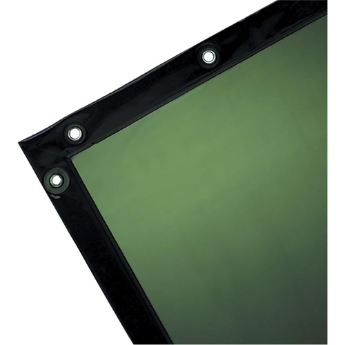 Welding Curtain, 72" x 72", Moderate Transparency, Green Ontario Packaging