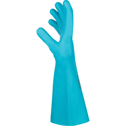 Flextril Chemical Gloves, Size 7, 12.5" L, Nitrile, Nylon Inner Lining Ontario Packaging