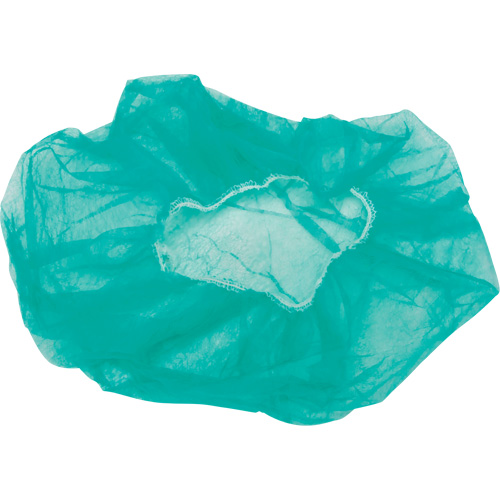 Bouffant Caps, Polypropylene, 21", Green Ontario Packaging