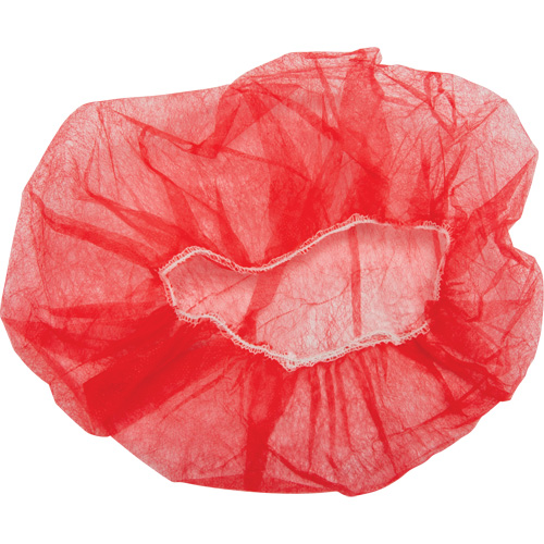 Bouffant Caps, Polypropylene, 24", Red Ontario Packaging