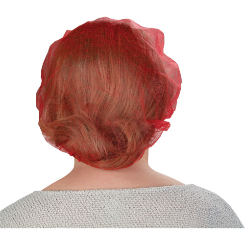 Bouffant Caps, Polypropylene, 24", Red Ontario Packaging
