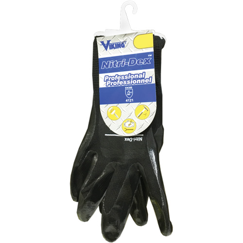 Gants de travail Nitri-Dex, Taille 7, Rev&ecirc;tement Nitrile, Enveloppe en Polyester, EN 388 niveau 1 Ontario Packaging