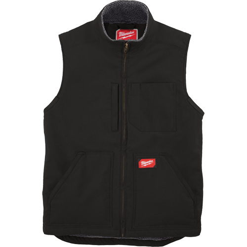 Heavy-Duty Sherpa-Lined Vest, Men's, Small, Black Ontario Packaging