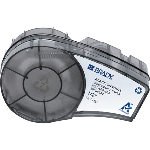 Water Soluble Labels with Ribbon, Black Ontario Packaging