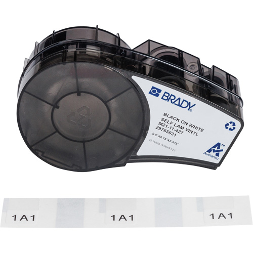 Self-Laminating Wrap Around Labels with Ribbon, Black Ontario Packaging