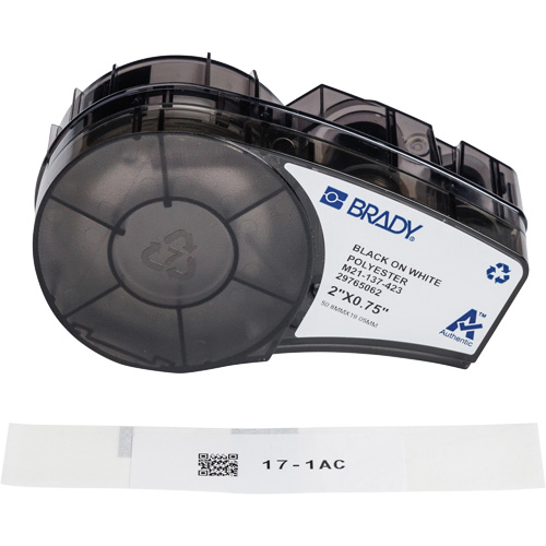 &eacute;tiquettes polyvalentes avec ruban pour environnements hostiles, Noir Ontario Packaging