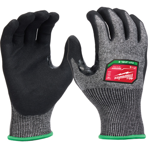 High-Dexterity Dipped Gloves, Size Small, 18 Gauge, Nitrile Coated, Polyethylene Shell, ASTM ANSI Level A6/EN 388 Level F Ontario Packaging