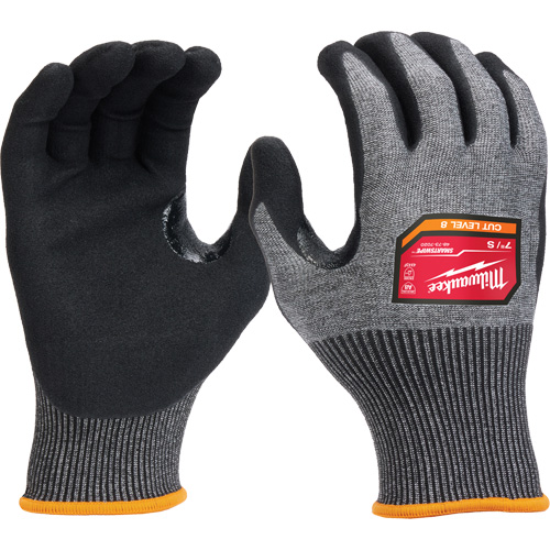 High-Dexterity Dipped Gloves, Size Small, 18 Gauge, Nitrile Coated, Nylon/Polyethylene/Tungsten Shell, ASTM ANSI Level A8/EN 388 Level F Ontario Packaging