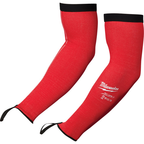 Protective Sleeves, Polyethylene, 16", ANSI/ISEA 105 Level 3/EN 388 Level 3/EN 388 Level C, Red Ontario Packaging